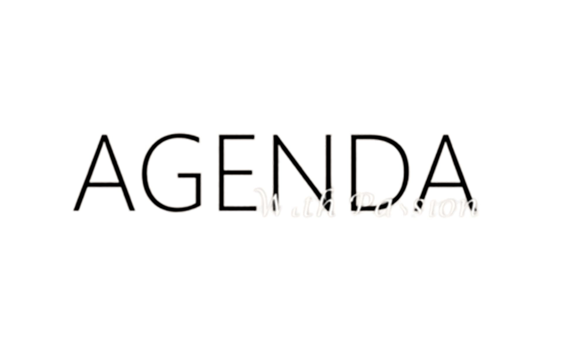 Agenda with passion